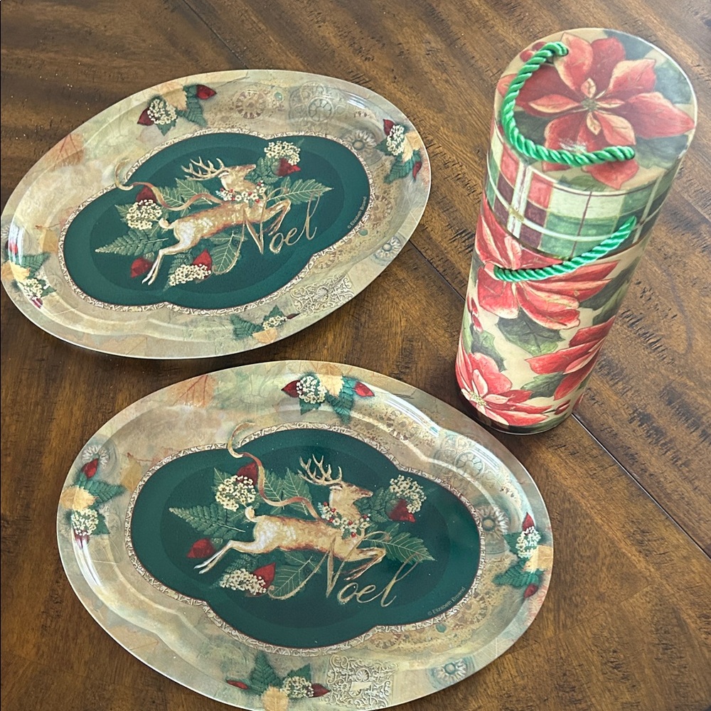 Festive Noel Serving Platter Set